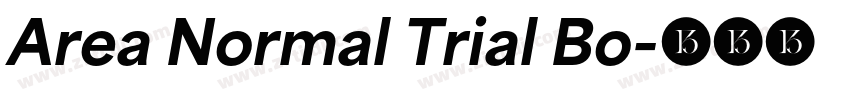 Area Normal Trial Bo字体转换